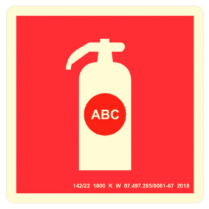 Placa E05 - Extintor ABC 30x30cm