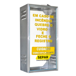 Abrigo Registro de GÃÂ¡s 60x32x20 com Porta de Vidro