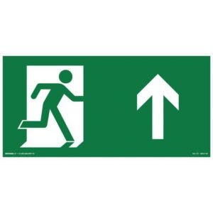 Placa Seta Para Cima 20x10cm