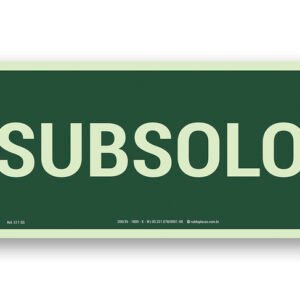 Placa S17 - Subsolo 12x24cm