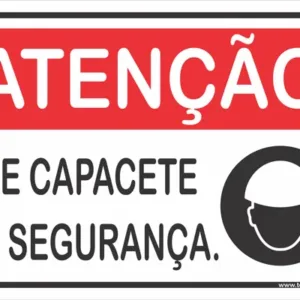 Placa Use Capacete 23,5x32,5cm