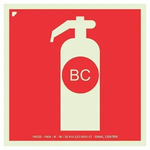 Placa E05 - Extintor BC 20x20cm
