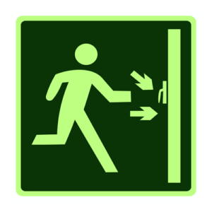 Placa S19 - Porta Contra Fogo 20x20cm