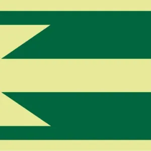 Placa C01 - Seta de indicaÃÂ§ÃÂ£o 20x7cm