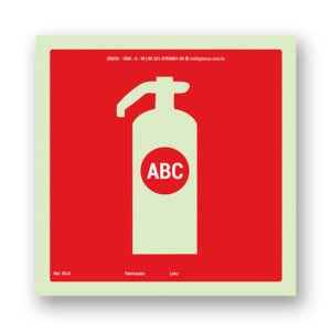 Placas E05 - Extintor ABC 15x15cm