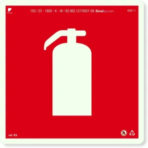 Placa E05 - Extintor 20x20cm
