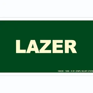 Placa Lazer Superior 12x24cm
