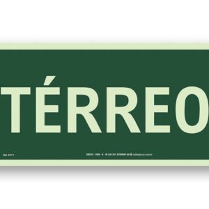 Placa S17 - TÃÂ©rreo 12x24cm